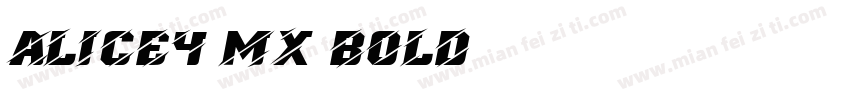 Alice4 MX Bold字体转换